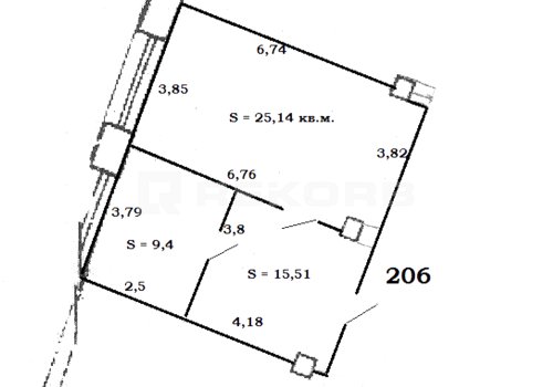 Офисное помещение в Санкт-Петербурге 50 кв.м. Фото №