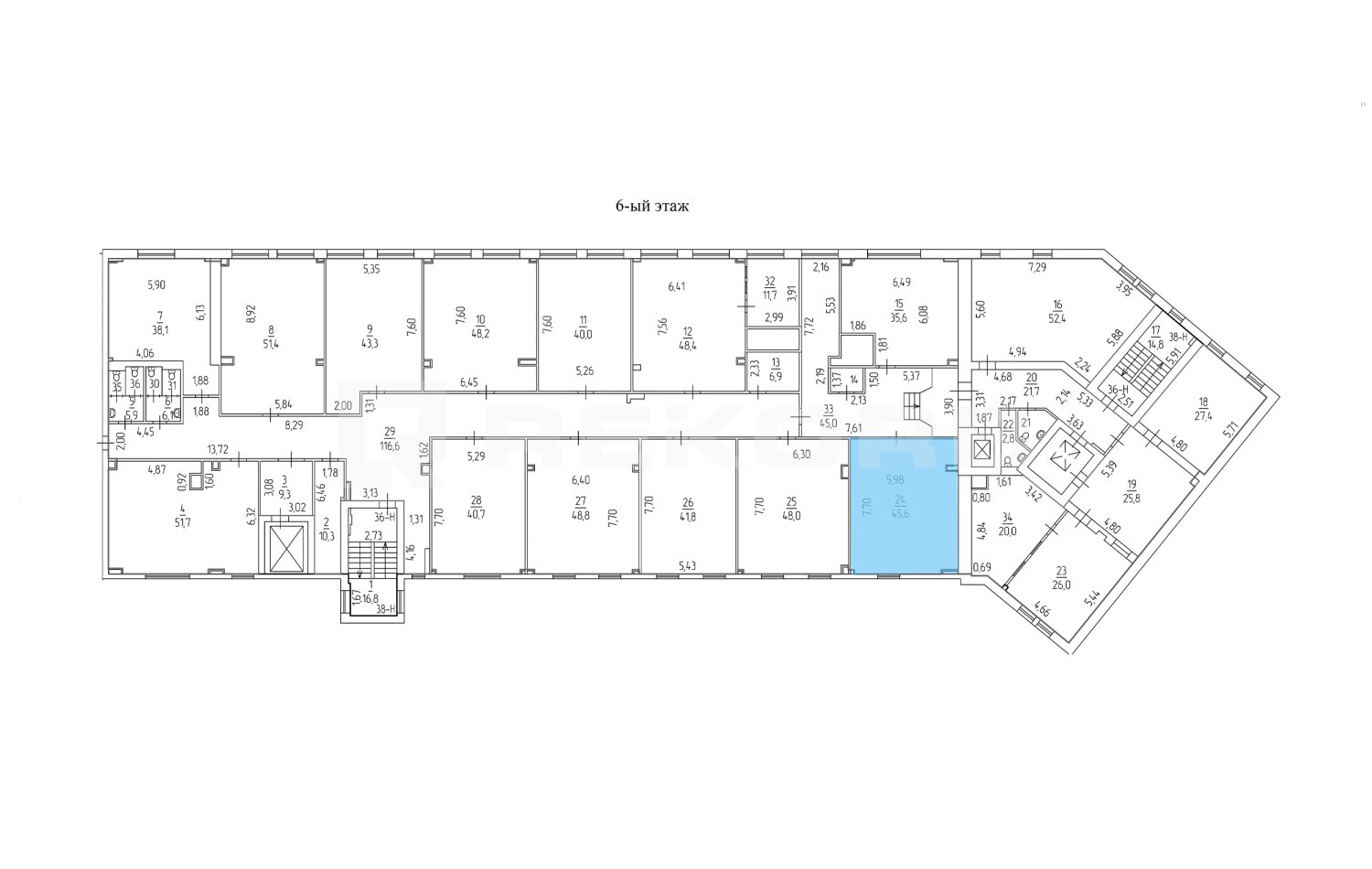Офис в аренду 46 кв.м. в БЦ Алкотел-Инвест - фото 1