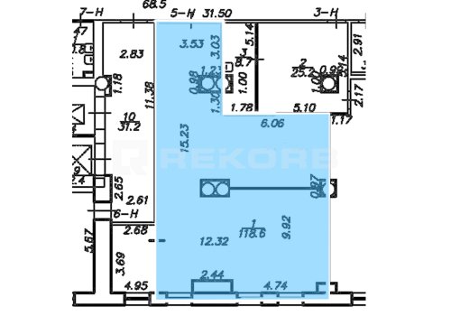 Офис в аренду в Спб 119 кв.м. Фото №2