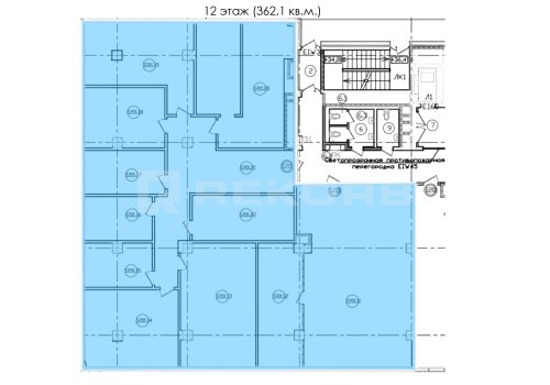Офис в аренду в Спб 1 155 кв.м. Фото №3