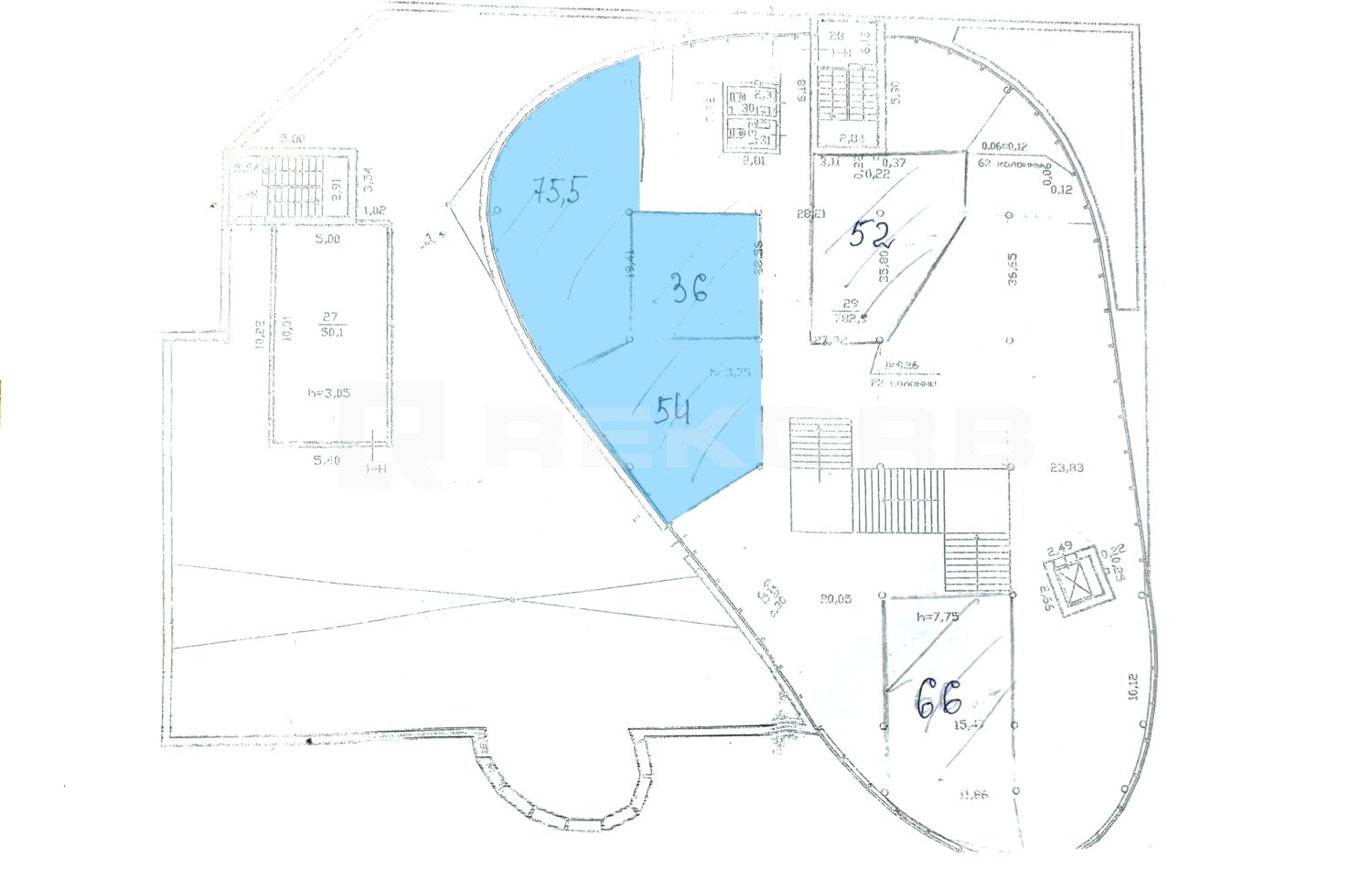 Офис в аренду 166 кв.м. в ТРК Культпросвет - фото 3