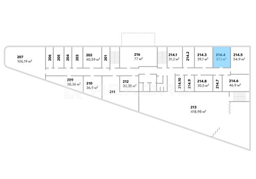 Продажа офиса в Санкт-Петербурге 37,1 кв.м. Фото №1