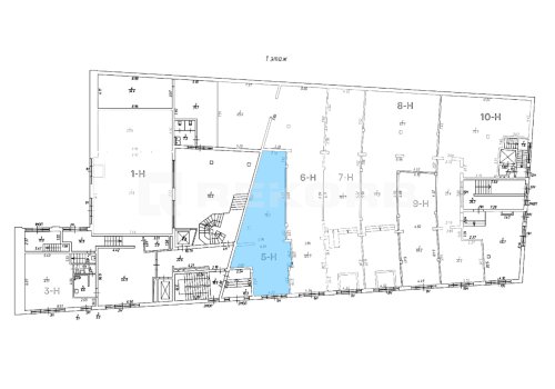 У налоговой №7 предлагается офис в Санкт-Петербурге 79 кв.м. Фото №1