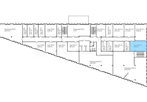 Офисное помещение в Санкт-Петербурге 46,9 кв.м. Фото №1