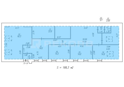 Предлагаем офис в Санкт-Петербурге 188 кв.м. Фото №2