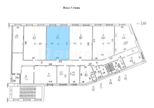 Сдается в аренду в Спб 67 кв.м. Фото №3