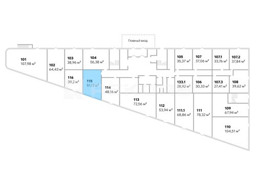 Продается помещение в Спб 51,12 кв.м. Фото №1