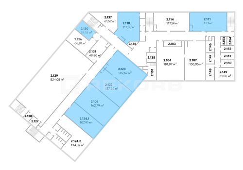 К покупке предлагается помещение в Спб 832,19 кв.м. Фото №1