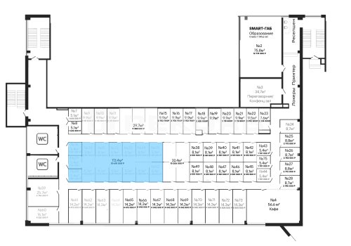 Офисное помещение в Санкт-Петербурге 113,4 кв.м. Фото №1