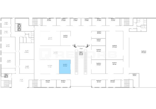 К покупке предлагается помещение в Спб 43,22 кв.м. Фото №1