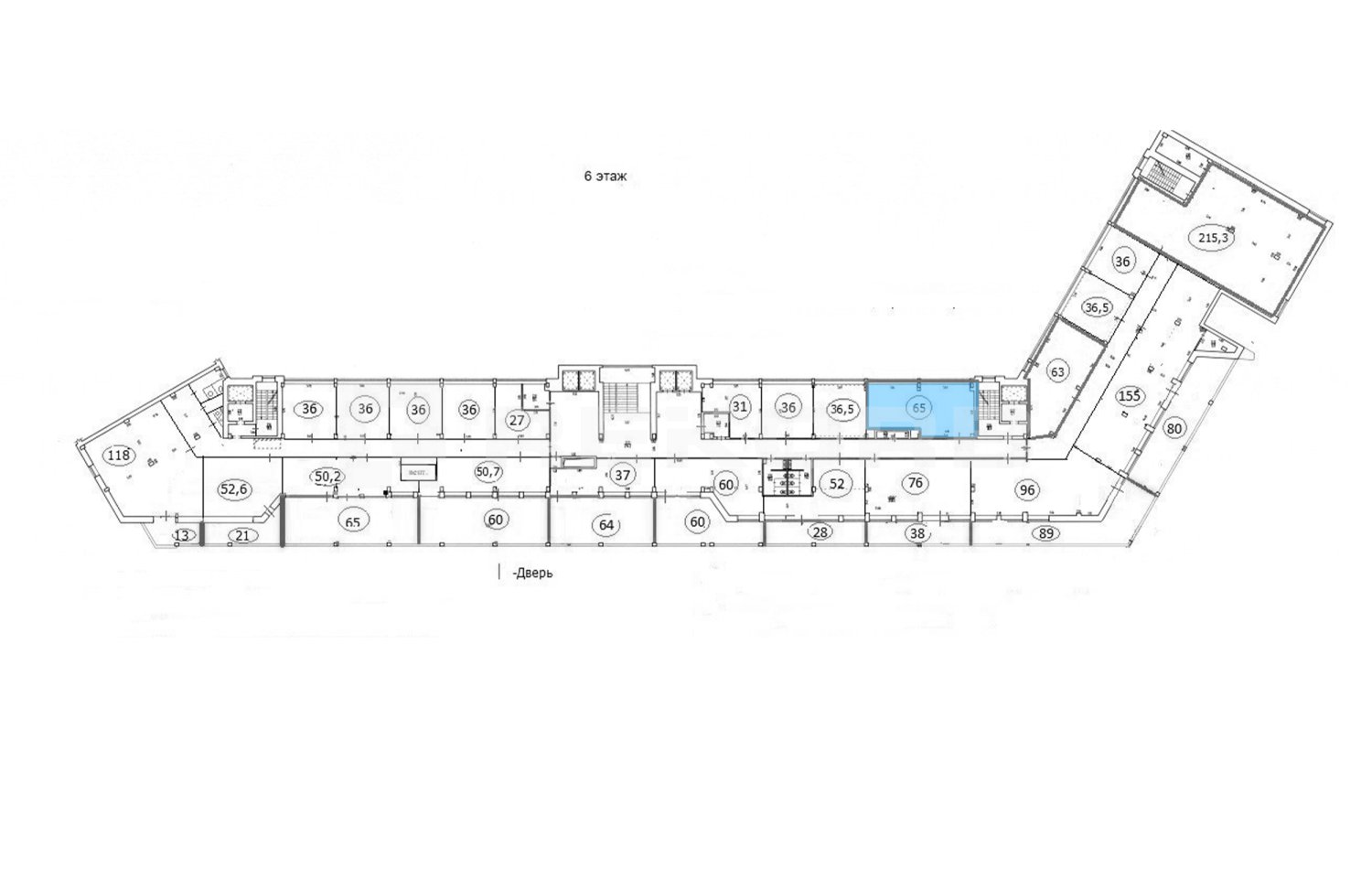 Офис в аренду 65 кв.м. в БЦ Скандик - фото 1