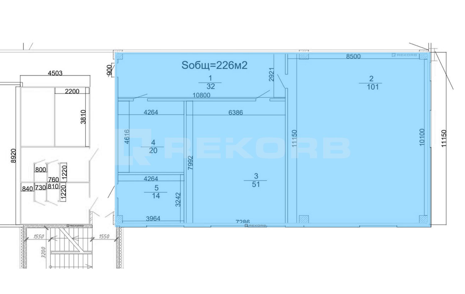 Офис в аренду 226 кв.м. в БЦ Лада - фото 3