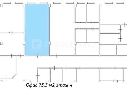 Снять офис в Санкт-Петербурге 73 кв.м. Фото №2