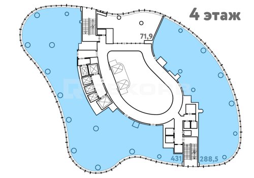 Офис в аренду в Спб 719 кв.м. Фото №2