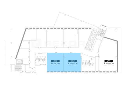 Аренда офиса в Санкт-Петербурге 131 кв.м. Фото №2