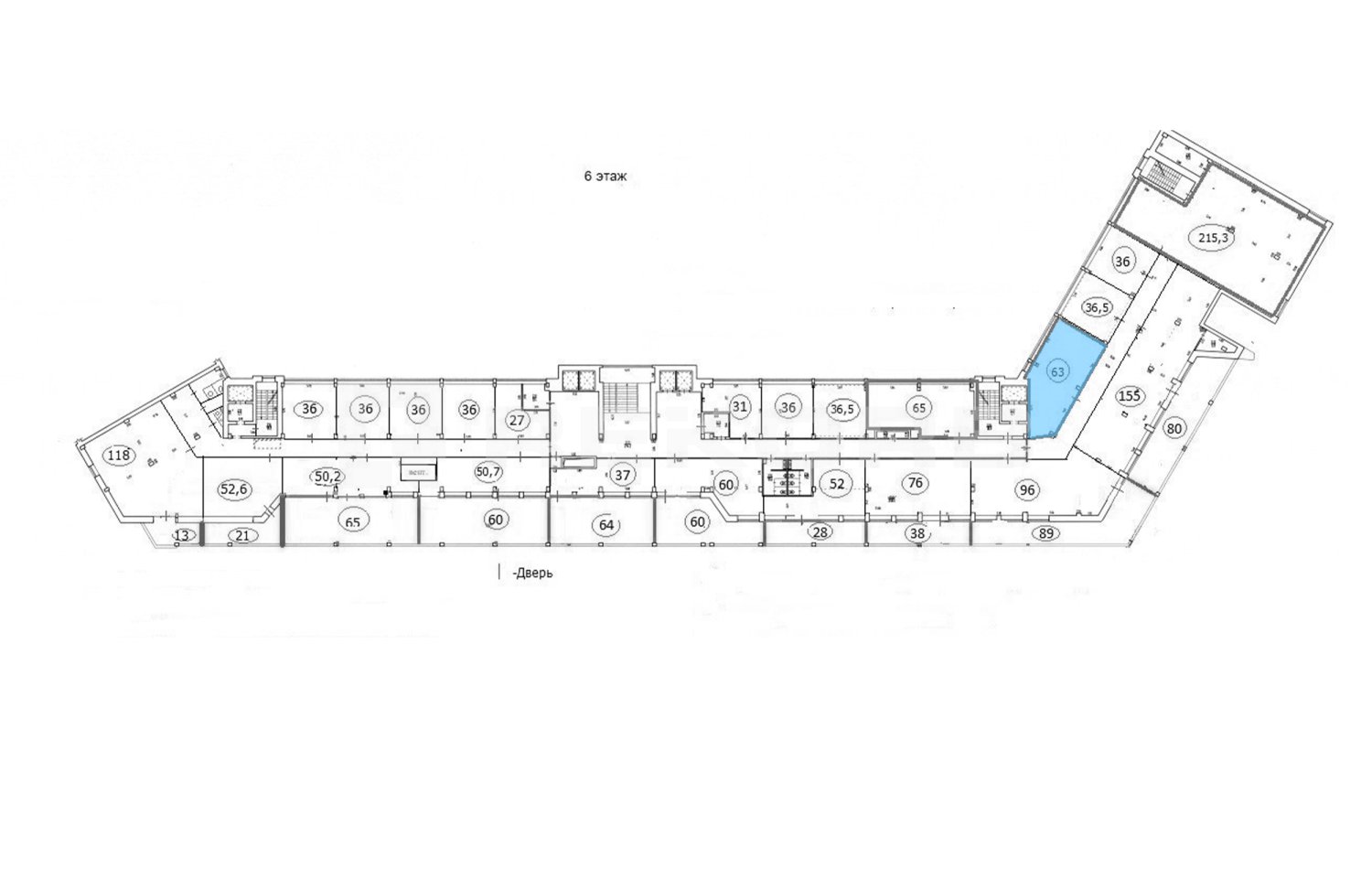 Офис в аренду 63 кв.м. в БЦ Скандик - фото 1