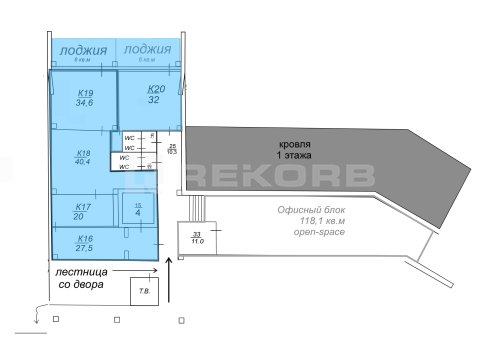 Офис в аренду в Санкт-Петербурге 169 кв.м. Фото №2