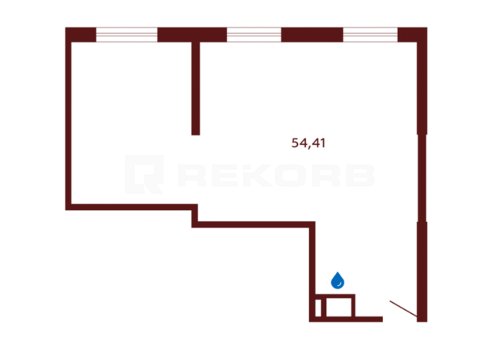 К покупке предлагается помещение в Спб 54,4 кв.м. Фото №2