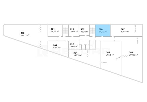 Продажа офиса в Санкт-Петербурге 54,92 кв.м. Фото №1