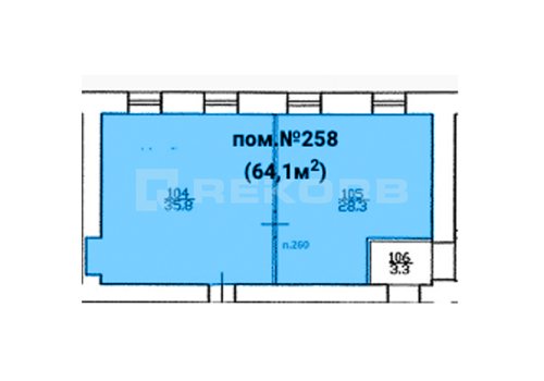 Офис у метро Технологический институт-I в Санкт-Петербурге 64 кв.м. Фото №2