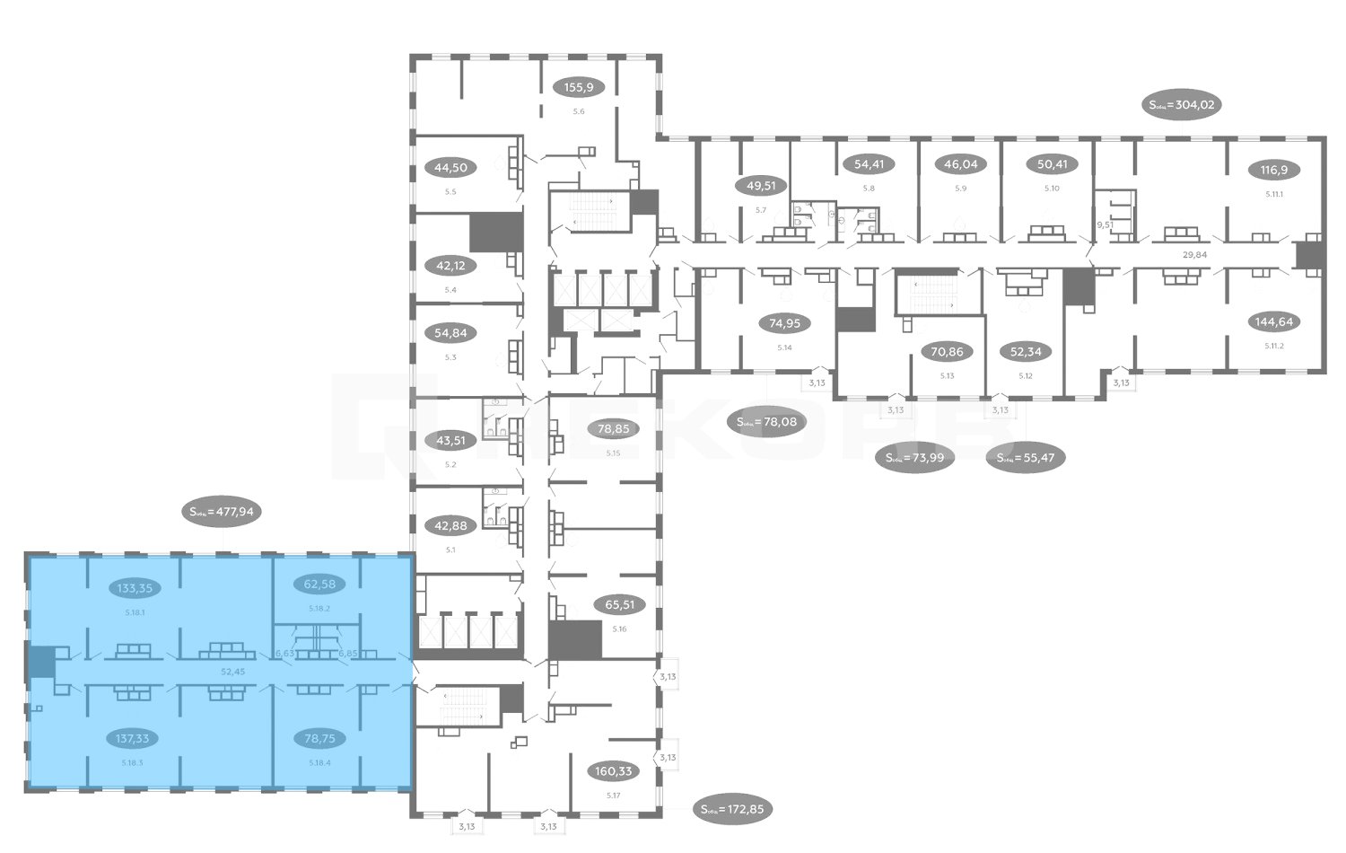 Офис на продажу 425,85 кв.м. в БЦ Saan - фото 3