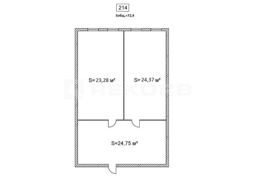 Аренда офиса в Санкт-Петербурге 72 кв.м. Фото №