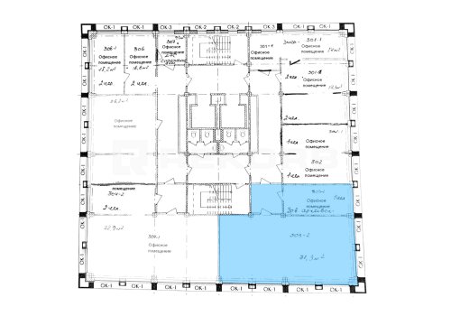 Офисное помещение в Санкт-Петербурге 56 кв.м. Фото №1