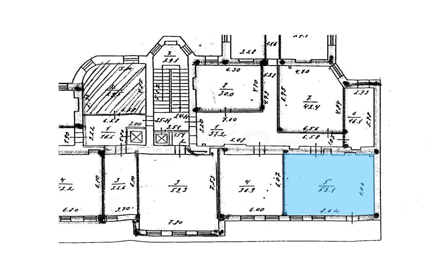 Офис в аренду 53 кв.м. в БЦ Таврическая 17 - фото 1