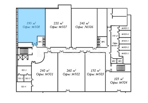 Снять офис в Санкт-Петербурге 195 кв.м. Фото №3