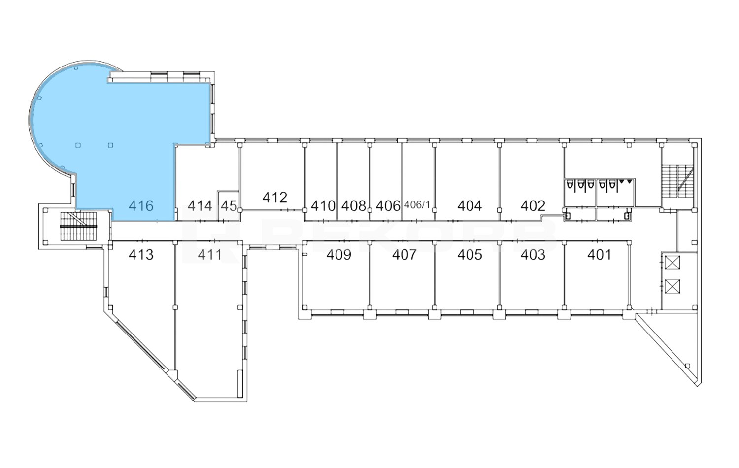 Офис в аренду 154 кв.м. в БЦ Гулливер-1 - фото 1