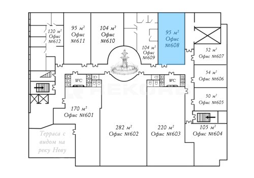 Сдается офис в Спб 95 кв.м. Фото №2