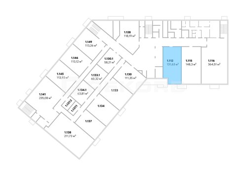 Купить офис в Санкт-Петербурге 131,63 кв.м. Фото №1