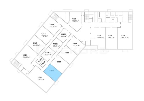 Купить офис в Санкт-Петербурге 107,91 кв.м. Фото №1