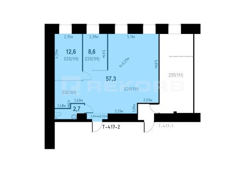 Офисное помещение в Санкт-Петербурге 81 кв.м. Фото №1