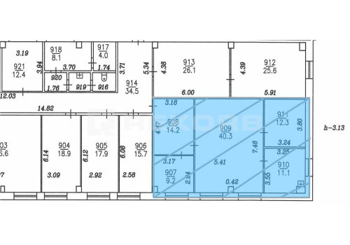 Аренда офиса в Спб 87 кв.м. Фото №2