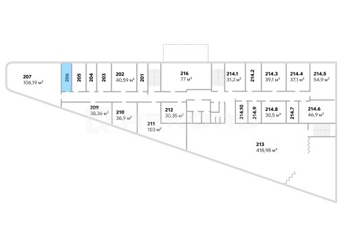 Купить офис в Санкт-Петербурге 16,2 кв.м. Фото №1