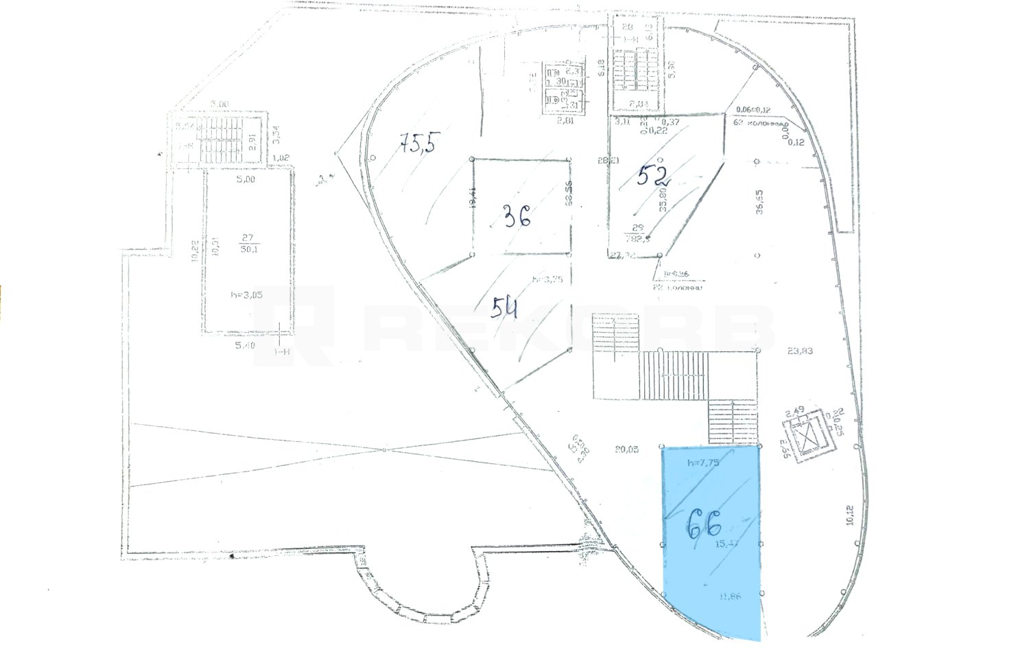 Офис в аренду 66 кв.м. в ТРК Культпросвет - фото 3