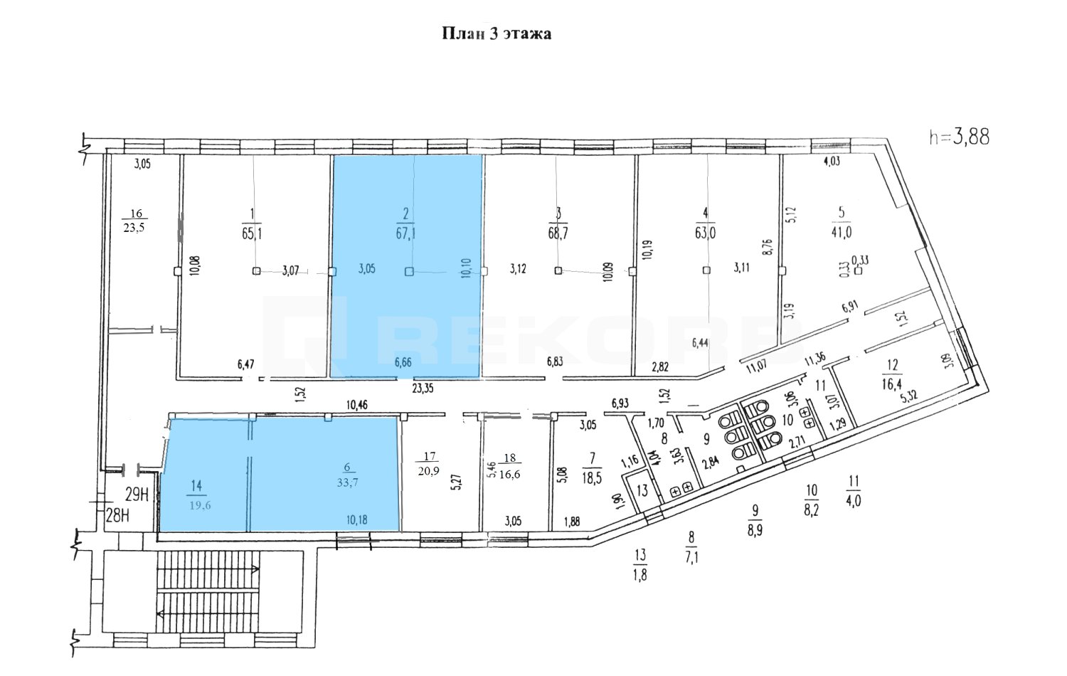 Офис в аренду 120 кв.м. в БЦ Заставская 33 - фото 3