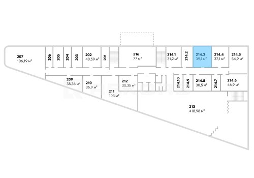 Продажа офиса в Санкт-Петербурге 39,1 кв.м. Фото №1