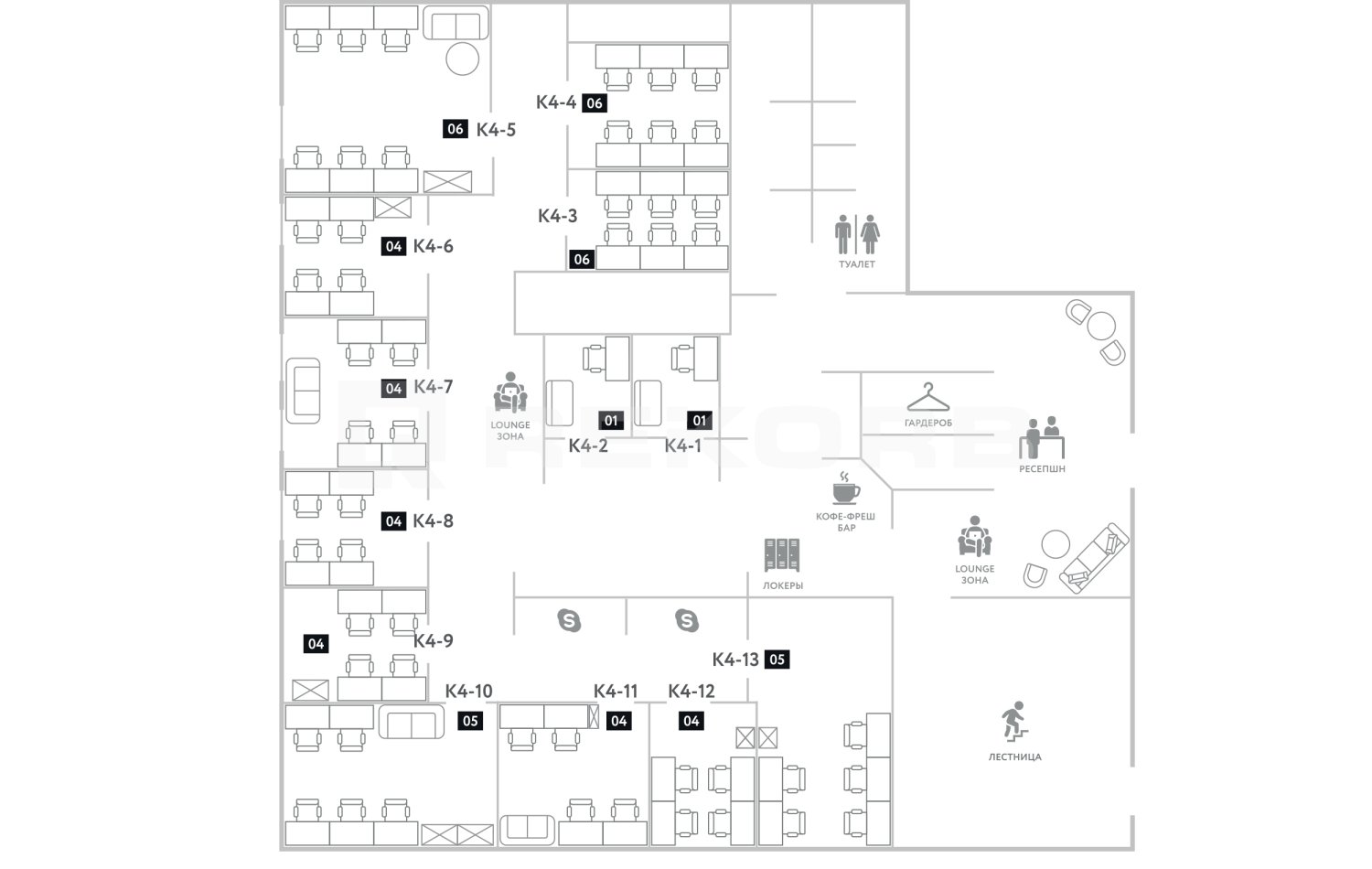 Кабинет в аренду на 54 человека в  Практик Васильевский - фото 3