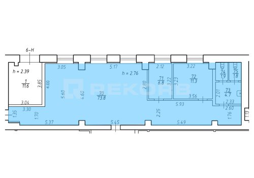Аренда офиса в Спб 102 кв.м. Фото №3
