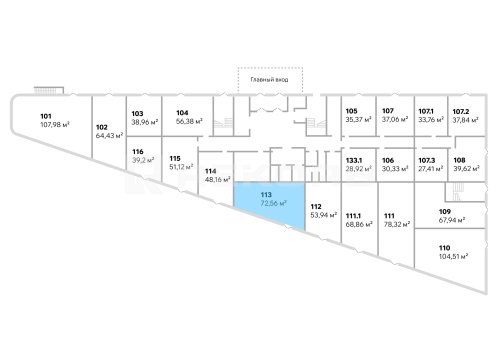 Купить офис в Санкт-Петербурге 72,56 кв.м. Фото №1