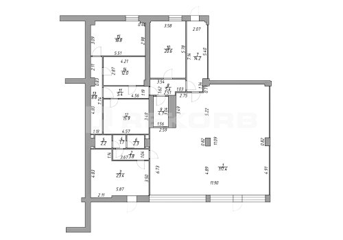 К покупке предлагается помещение в Спб 256 кв.м. Фото №2