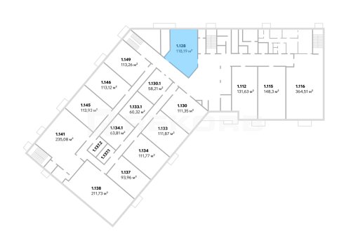 Продажа офиса в Спб 118,19 кв.м. Фото №1