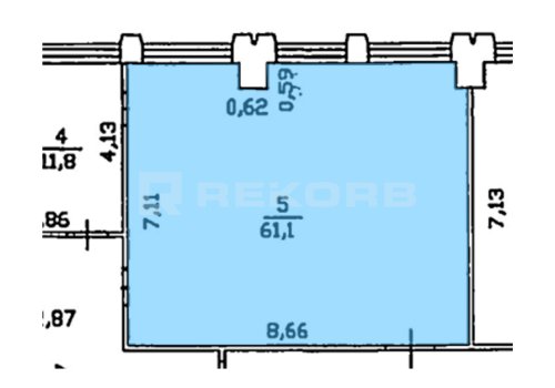 Офис в аренду в Санкт-Петербурге 61 кв.м. Фото №1