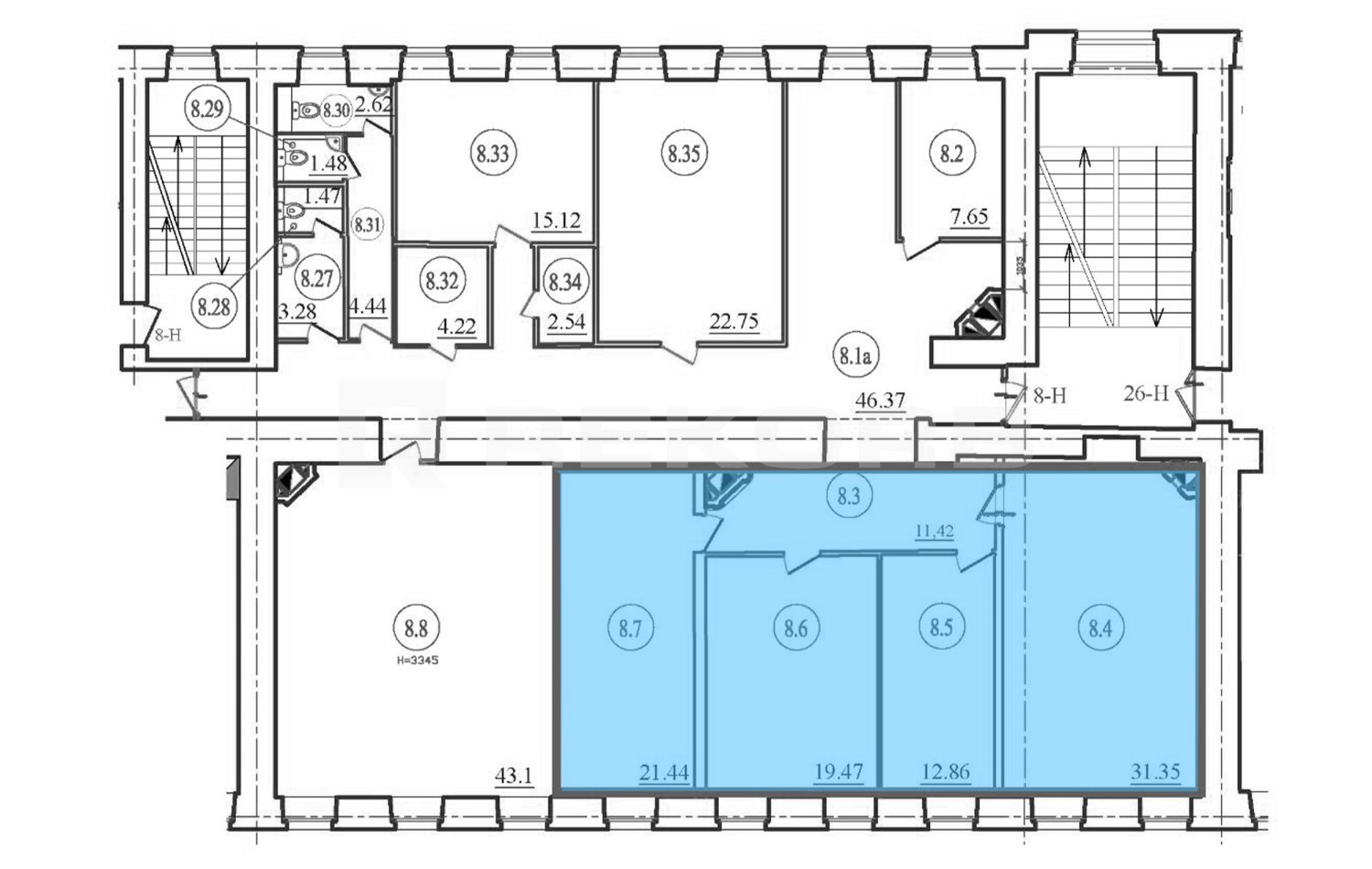 Офис в аренду 85 кв.м. в БЦ Дом Колобовых - фото 3