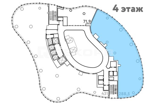 Офис в аренду в Спб 288 кв.м. Фото №2