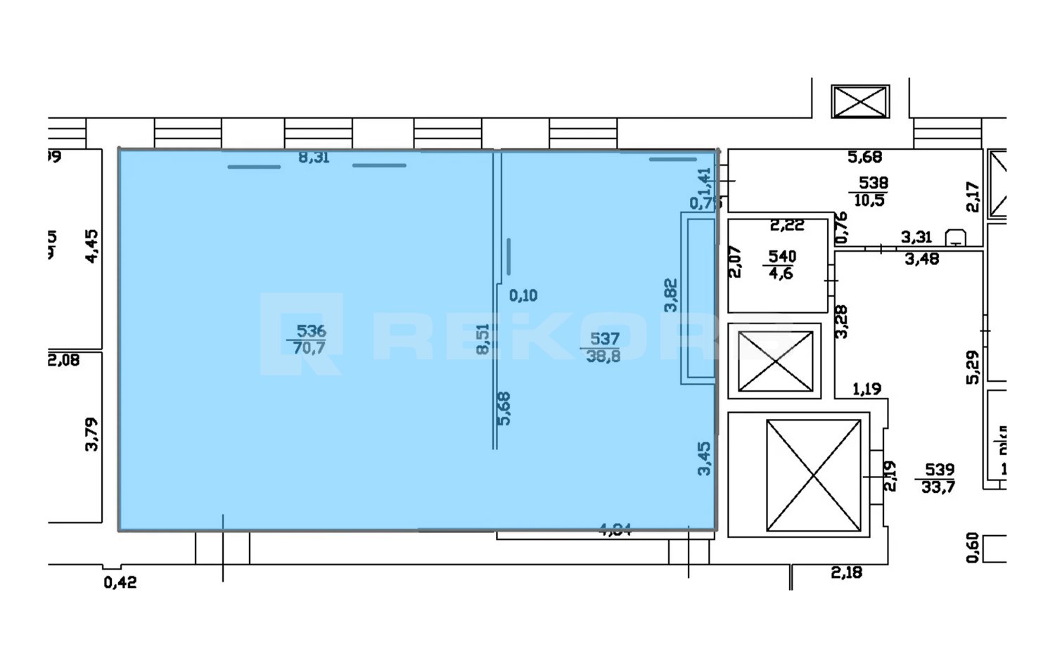 Офис в аренду 109 кв.м. в БЦ Таврический - фото 1