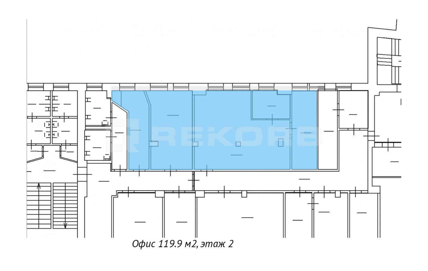 Офис в аренду 120 кв.м. в БЦ Звенигородский - фото 3