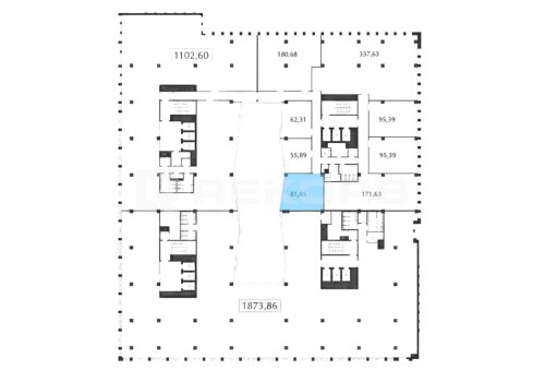 Офисное помещение в Санкт-Петербурге 81,85 кв.м. Фото №1